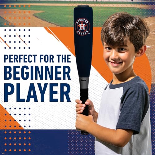 Image of MLB Houston Astros Team Jumbo Foam Bat and Ball Set, 21-Inch, Blue