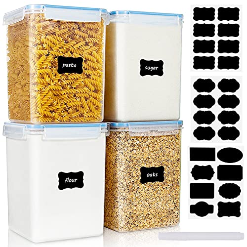 Luftdichte Frischhaltedosen – 16-teiliges Set Für Küche & Speisekammer (2L, 1.4L, 0.8L) Inkl. Etiketten
