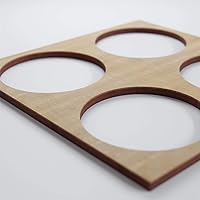 Vista 68 de 23 3/8"W X 23 3/8"H Large Wembley Decorativos Paneles De Pared De Madera De Calado, Aliso