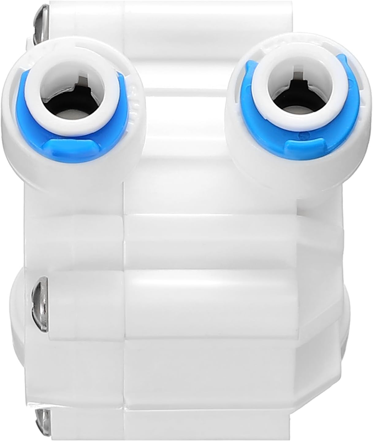 Colingmill 4 Pack 1/4 Inch Tube Automatic Shut off Valve, with Quick Connect Fittings, for Ro Reverse Osmosis Water Filter System, White