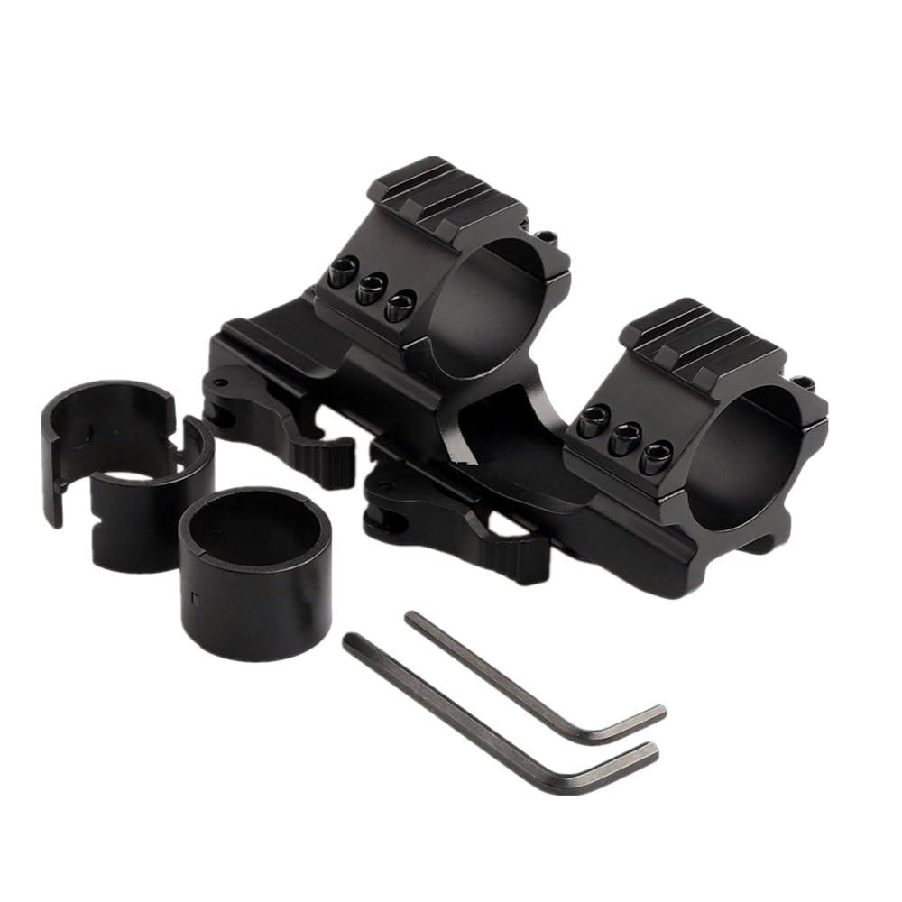 ProWildGear 25.4mm/ 30mm Cantilever Scope Fits 20mm Picatinny Rail Quick Release Scope Rings