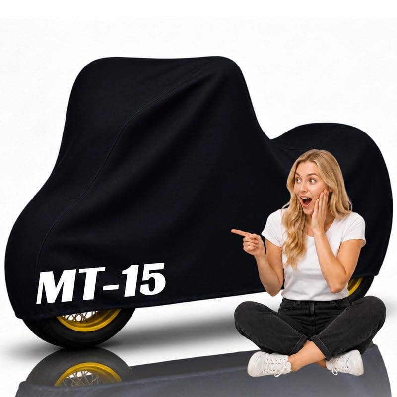 Image of Loving Ultra 100% Waterproof Bike Body Cover for MT-15 Bike Cover for Rain & Dust| Dustproof & Scratch Resistant | Two Wheeler Covers with UV Protection, Heat Resistant | All Weather Protection