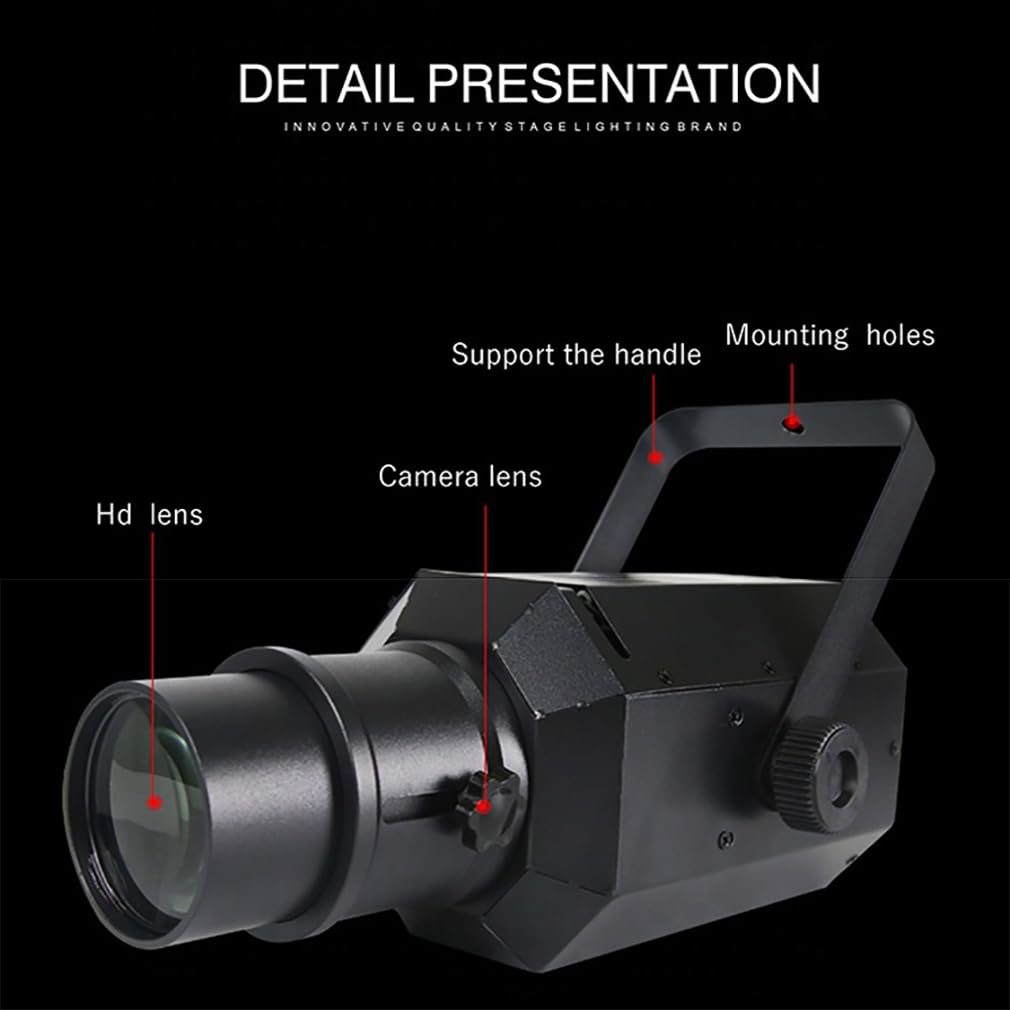 50W LED Pinspot Light, 4 in1 RGBW Stage Spotlights Imaging Light, DMX512/Telecomando/Controllo Vocale, Apertura Regolabile, per Disco DJ Wedding Stage Shows