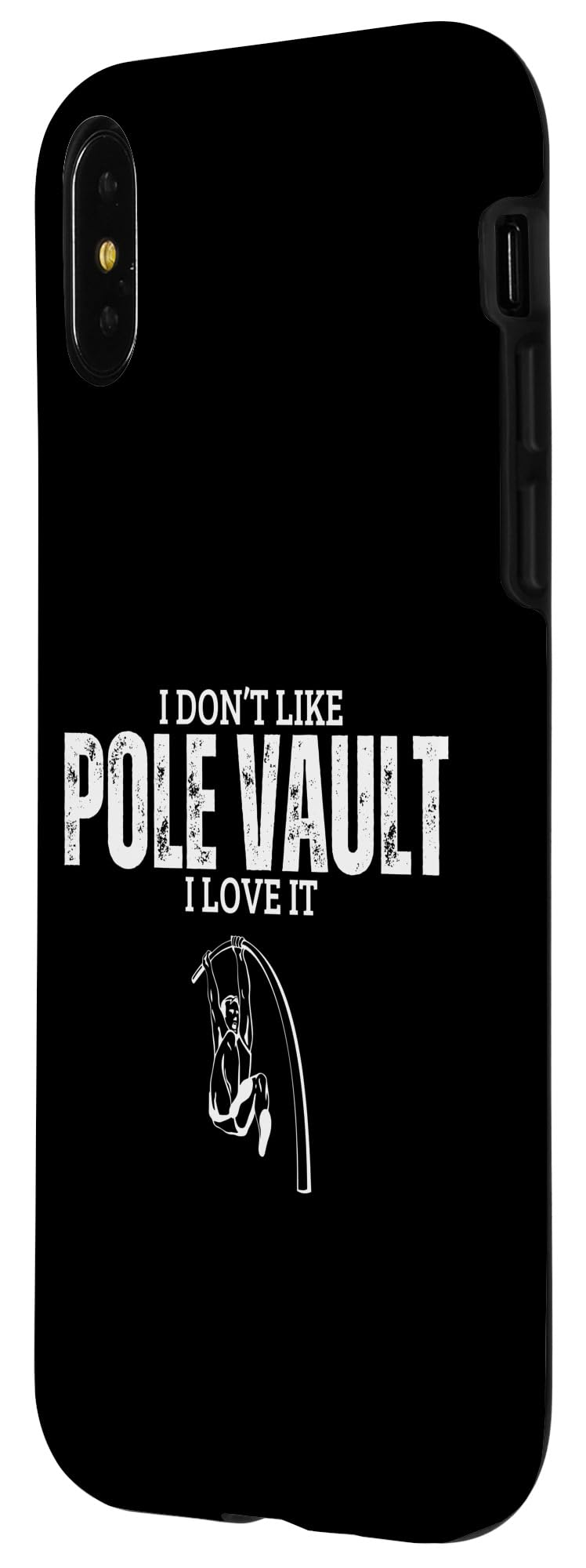 iPhone X/XS I Love Pole Vault Funny Pole Vaulting Case - Image 2