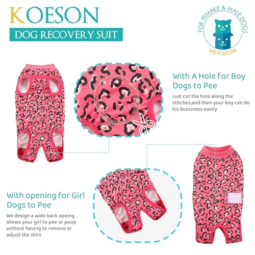 Image of KOESON Lightweight & Soft Surgery Recovery Suit for Large Dogs Female Male