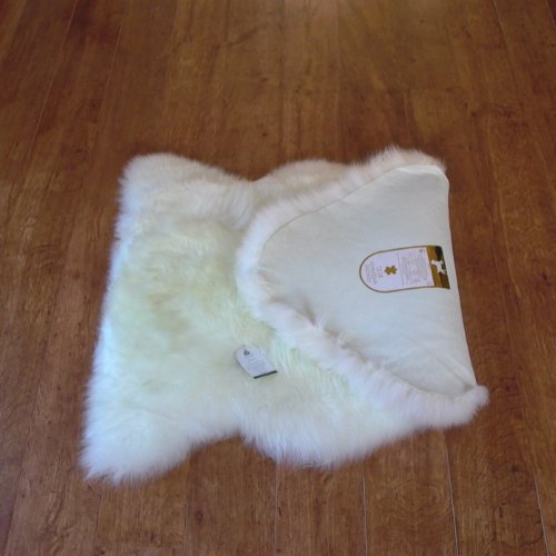 Véritable Tapis en peau de mouton Naturel – Unique – 85 x 60 cm