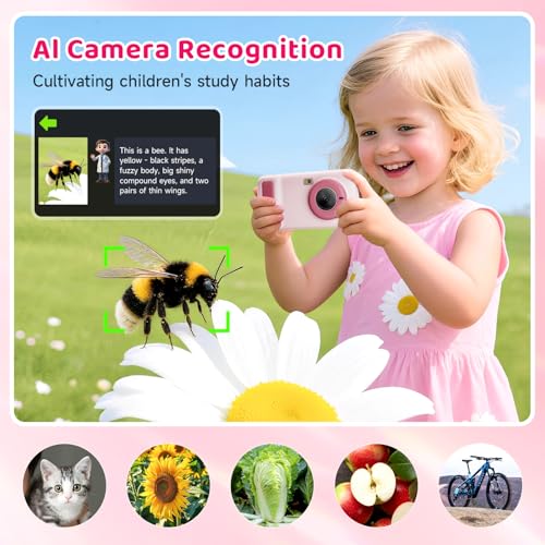 AI Kids Digital Camera 50MP 32G WiFi Learning Camera, Why&How Library - image 2
