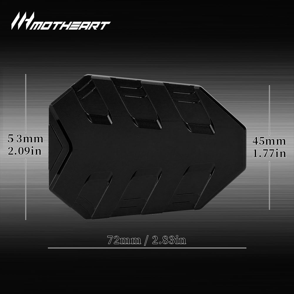 Kit d'extension de levier de frein de moto pour Ninja 500 2024 Ajustement ergonomique de pédale ninja 500 Accessoires (Noir)