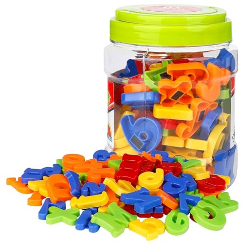 Números Magnéticos Imanes Letras Alfabeto Imanes para Niños, 78 Piezas Juguetes Magnéticos Incluye A-Z Mayúsculas, Minúsculas y Símbolos Matemáticos