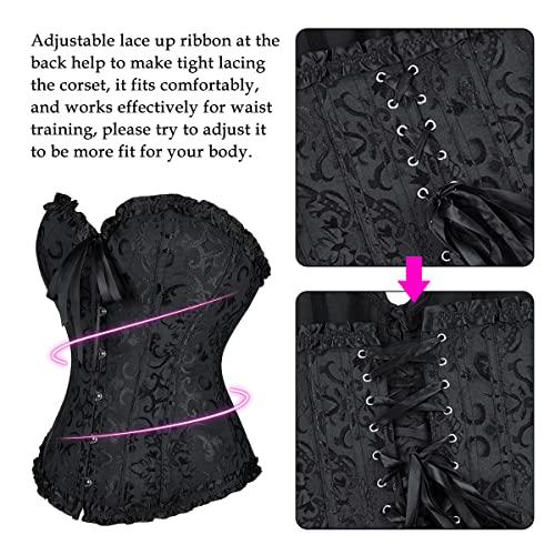 SZIVYSHI Korset, voor dames, gothic, vintage, bustier - Image 3