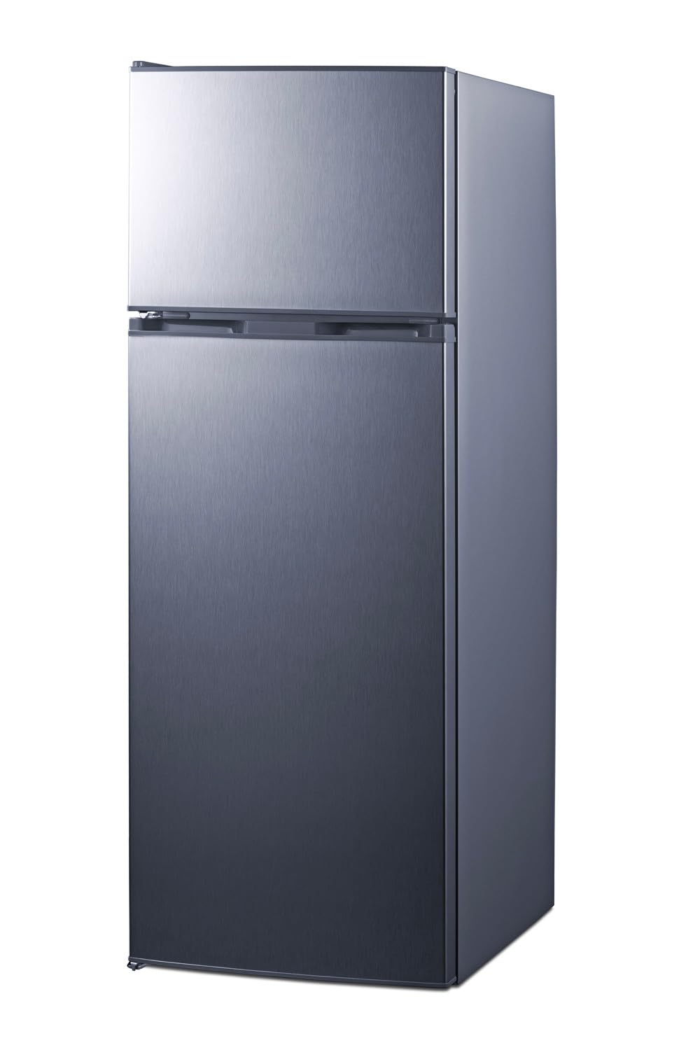 Summit 22" Refrigerator-Freezer, Top Mount, Full Size, ADA Compliant, Stainless Steel Look - Cp978pllhd (Left Handed Door Swing) on Fridge.com - View 2