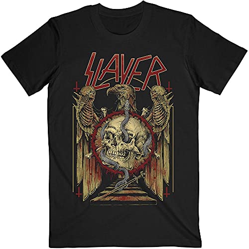 T-shirt Slayer confortable contre la chaleur style alternatif noir homme taille S