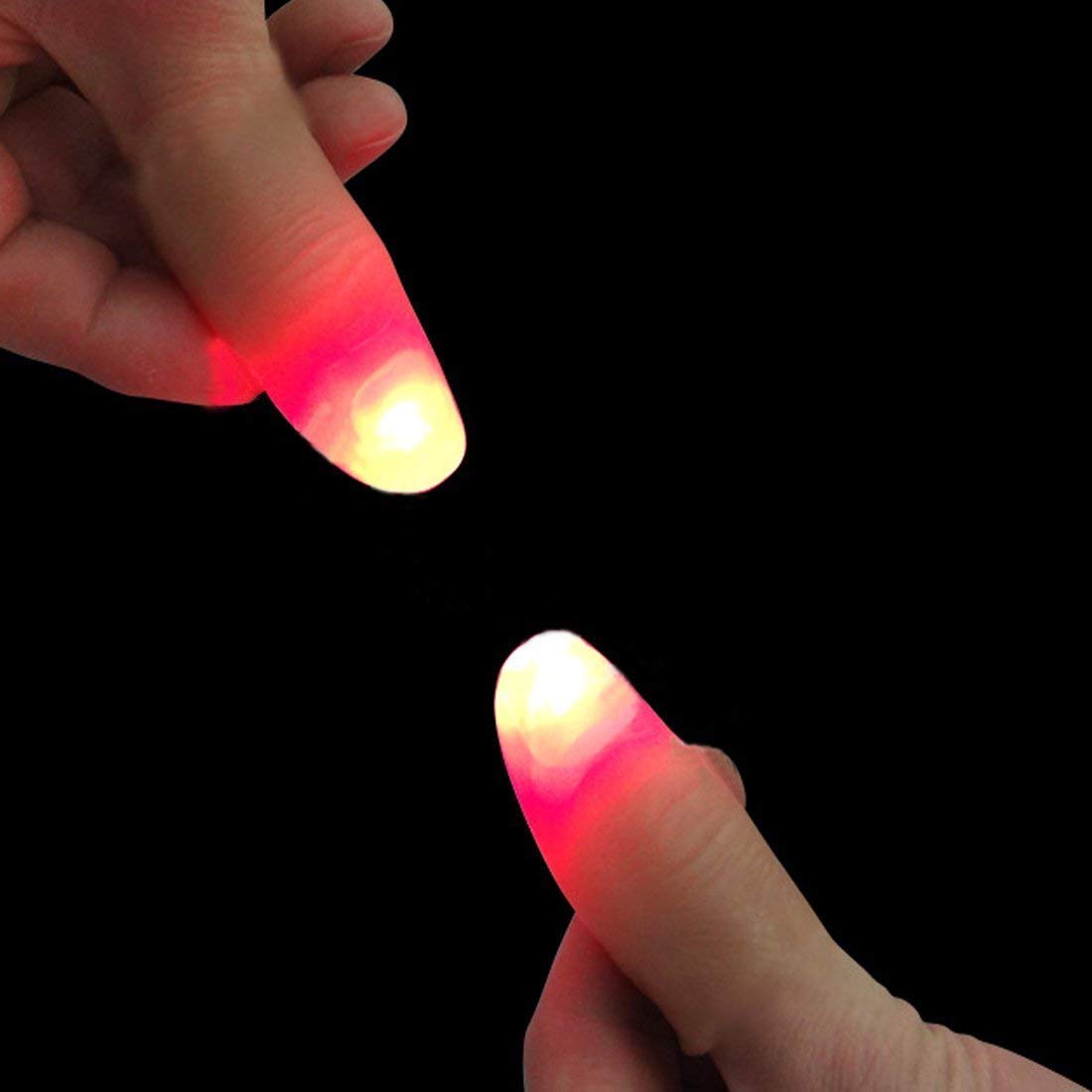 BNOYONERAS 10 Luci Magiche per Pollice LED Finger Lamps Thumbs Light Lampada da Dito a LED Magic Light UP Finger Trucco Magico Finger Falso Luci per Pollice Magico Magic Prop per Halloween