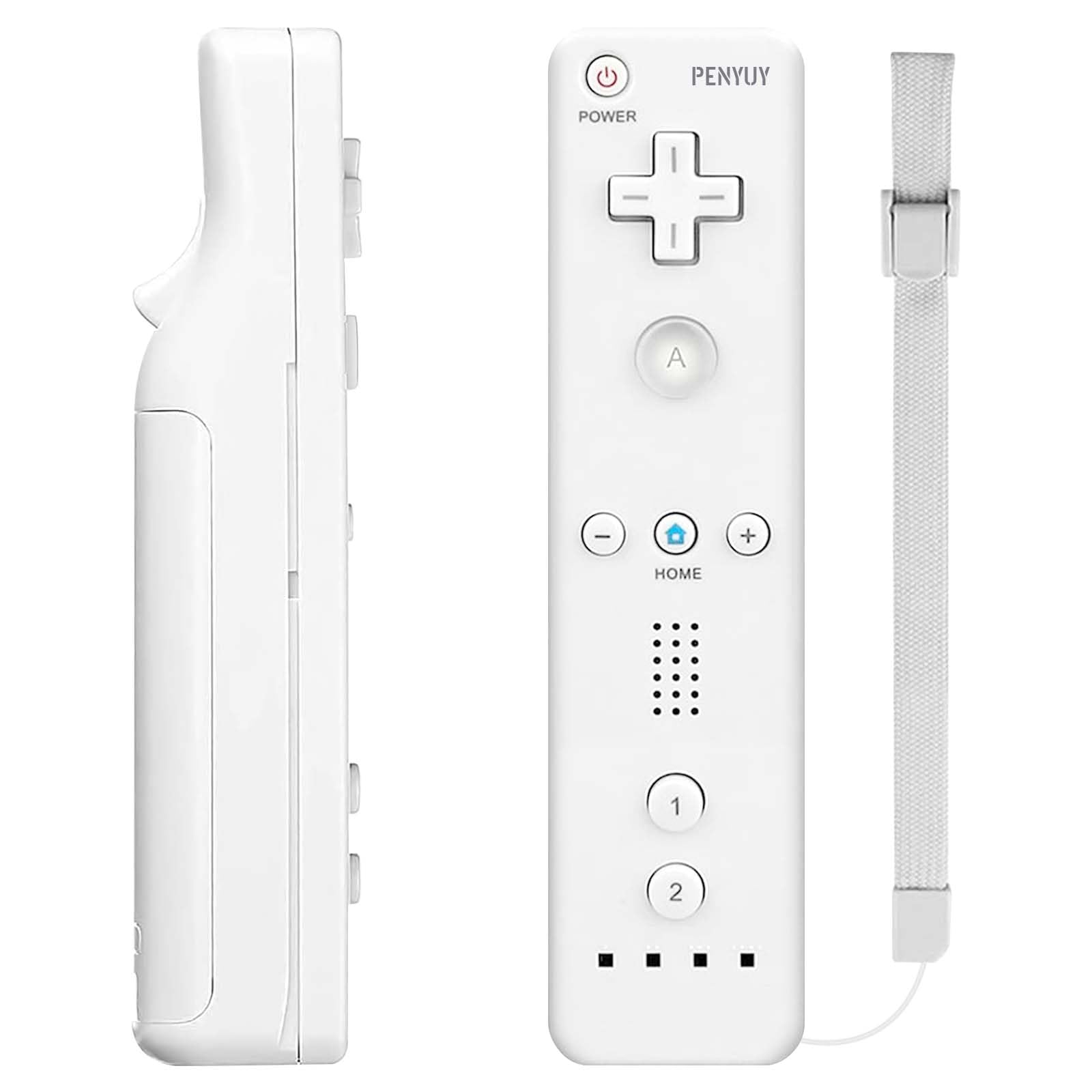 PENYUY Remote Controllers for Wii,Replacement Remote Game Controller Compatible with Nintendo Wii/Wii U, with Silicone Case and Wrist Strap (White)