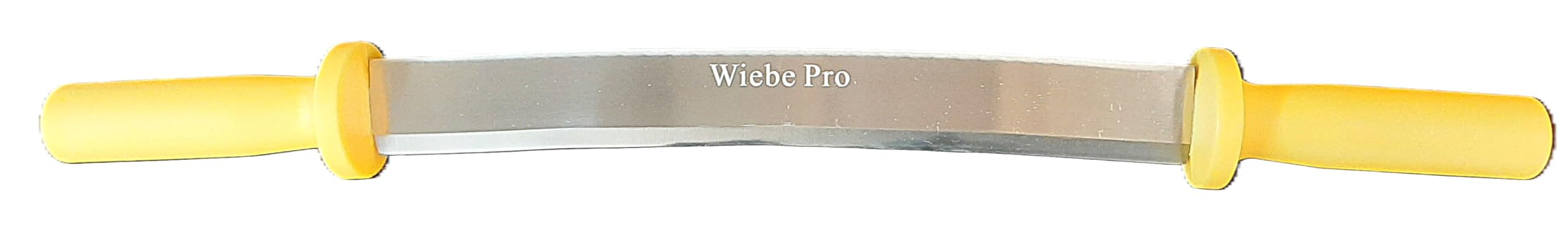 Wiebe 12" Pro Dual Handle Fleshing Knife – Two-Edge System (Sharp Slicing & Smooth Pushing) – Professional Alloy Steel Hunter's Tool for Beaver, Raccoon, Coyote Pelts