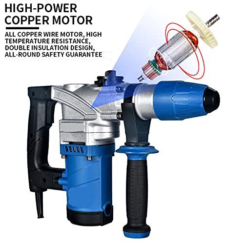 Tqing 1050W 220V Leichter Elektrischer Hammer, Elektrischer Pick, Dual-Zweck-Percussion-Bohrer, Betonhaushalt Mit Hoher… – Bild 5
