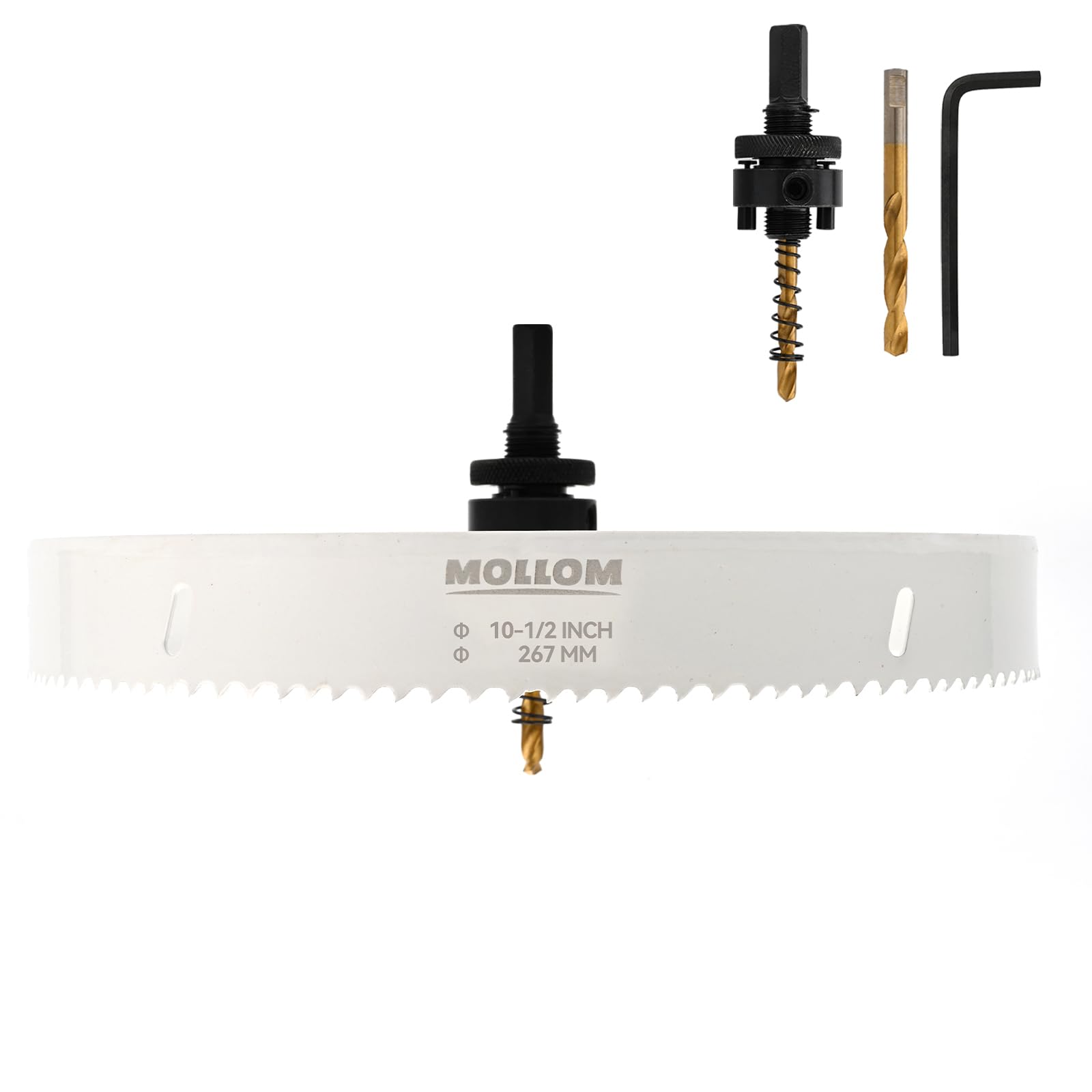 Mollom (267mm, White, 267mm | 10-1/2"