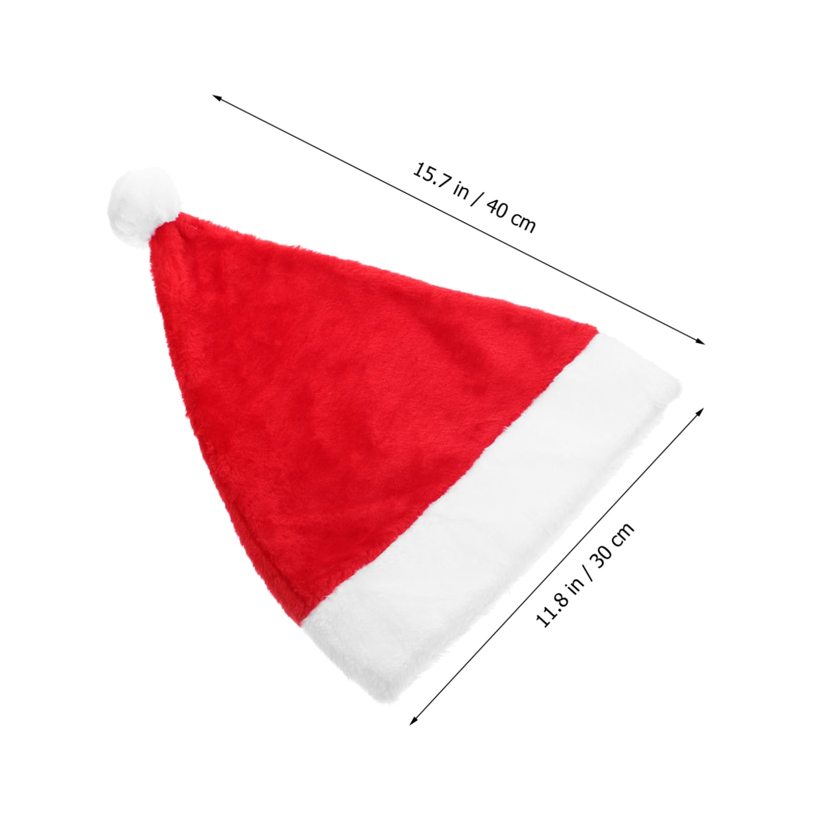 TOPBATHY 5 Piezas Gorro de Papá Noel de felpa cosplay sombrero de santa claus sombrero de fiesta de papa noel gorros navideños christmas hat sombrero de santa claus para navidad felpa corta