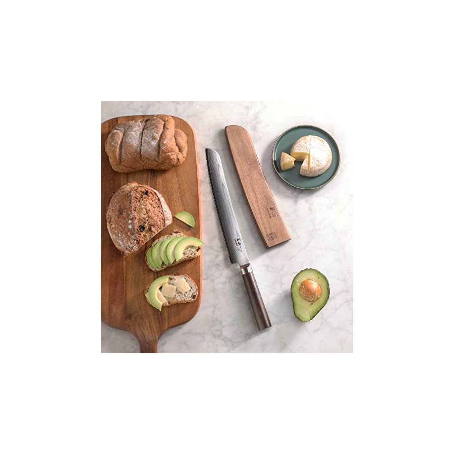 Cangshan-HAKU-Series-501042-X-7-Damascus-Steel-Forged-9-inch-Bread-Knife-with-Sheath Cangshan HAKU Series 9-Inch Bread Knife with Sheath, Forged X-7 Damascus Steel, 501042