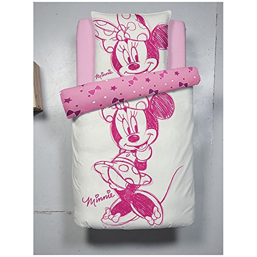 Parure copripiumino a 1 piazza, motivo: Minnie