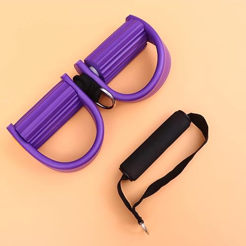 Miniatura 8 de Toddmomy Mangos de agarre único, cuerda de tensión elástica, banda de entrenamiento, cuerda de pierna, pedal de resistencia, banda de resistencia,
