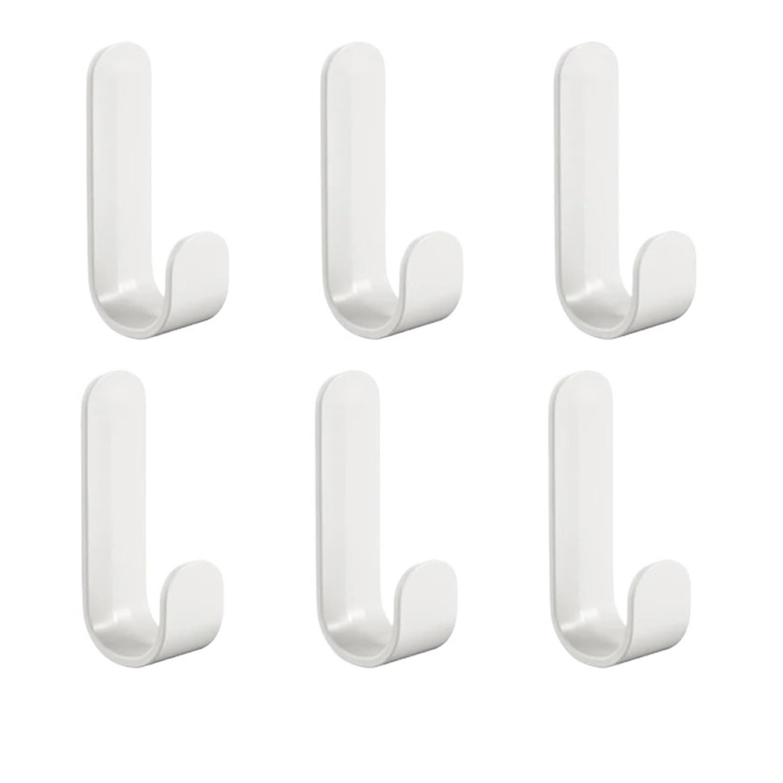 LUYSGBXR Hooks Multi-Purpose Wall Organizer Hook Behind-Door Key Cloth Hanger Bathroom Robe Towel Holder Rack Kitchen Hardware Shelf(White)