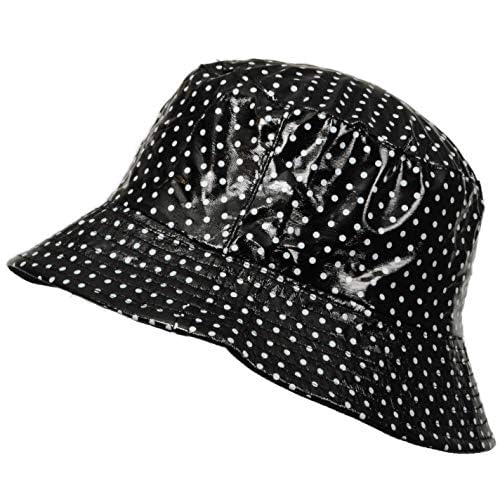 Bob (chapeau) De Pluie Rose Et Noir à Carreaux - Taille Unique - Marque Nyls Création - Neuf Avec étiquettes
