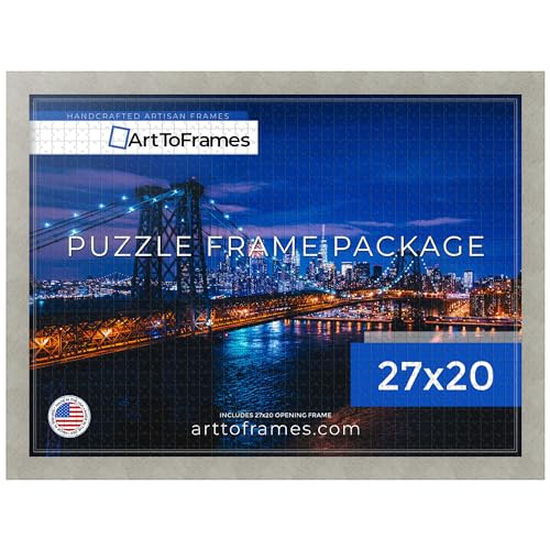 ArtToFrames 27x20 INCH/CM Gray Frame for 2000 Piece Puzzles.This 1.25