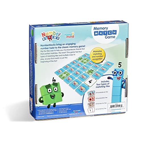 hand2mind Numberblocks Memory Match Game, Matching Card Game, Numbers for Toddlers, Kindergarten Math Toys, Counting Toys, Preschool Learning Activities, Kids Birthday Gift, Easter Basket Stuffers - Image 9