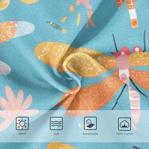 KLL Dragonfly Pattern Illustration Boys Toddler Pure Cotton Underwear Briefs Cute Children Undies3