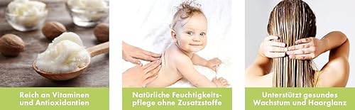 BIO Sheabutter 100% rein TOP Qualität, ohne Zusatzstoffe reine Karitebutter ideal für die Hautpflege