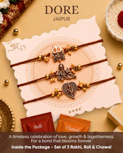 Image of House of Treats Rakhi With Sweets Kaju Katli 200g Rakhi Gifts for Brother Set of 3 Rakhi With Sweet Box for Gift Sweets Gift Pack Raksha Bandhan Hamper for brother