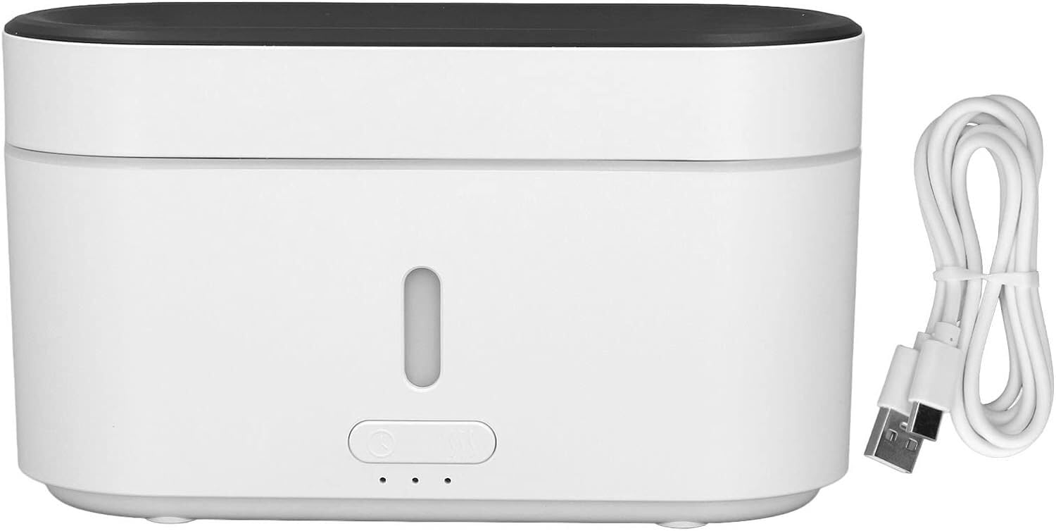 per Uso Domestico Umidificatore con atomizzazione di Fiamma, diffusore di aromi di Fiamma, umidificatore di aromi, umidificatore Alimentato Tramite USB con Luce LED