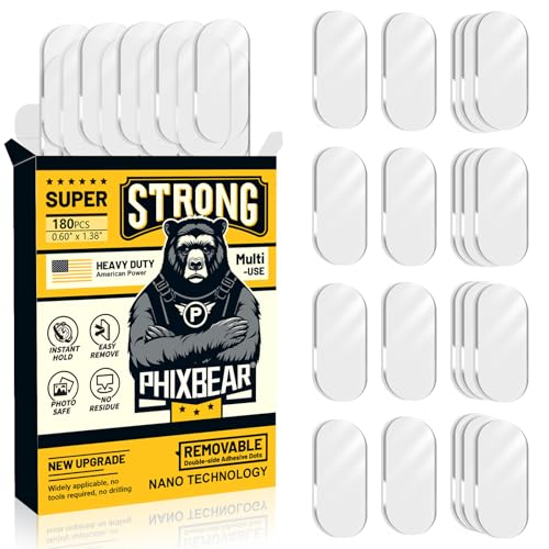 PHIXBEAR Extra Large Mounting Putty No Residue, Strong Double Sided Glue Adhesive Dots Clear Museum...