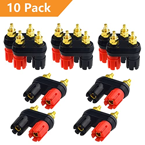 10 Pcs Dual 4mm Banana Plug Jack Socket Binding Post miniatura 6