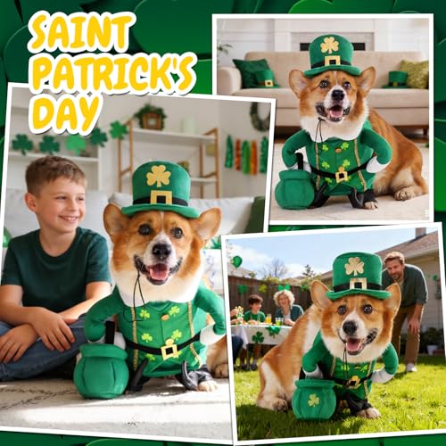Disfraz Leprechaun para Perro, 3 Piezas, Verde M miniatura 6
