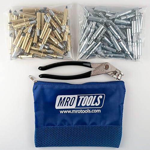 50 3/16 & 50 3/32 Zephyr Kwik-Lok Cleco Fasteners + Cleco Pliers w/Carry Bag (KZ4S100-5)