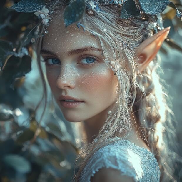 Vista 5 de COOLJOY Accesorios de orejas de elfo Pixie para cosplay, fiesta de Halloween, fiesta de anime, accesorios de disfraz de cosplay