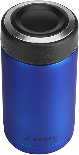 Miniatura 4 de Vaso térmico de acero inoxidable de 12.8 fl oz, con aislamiento térmico al vacío, botella de viaje, botella de café, taza de café, retención de