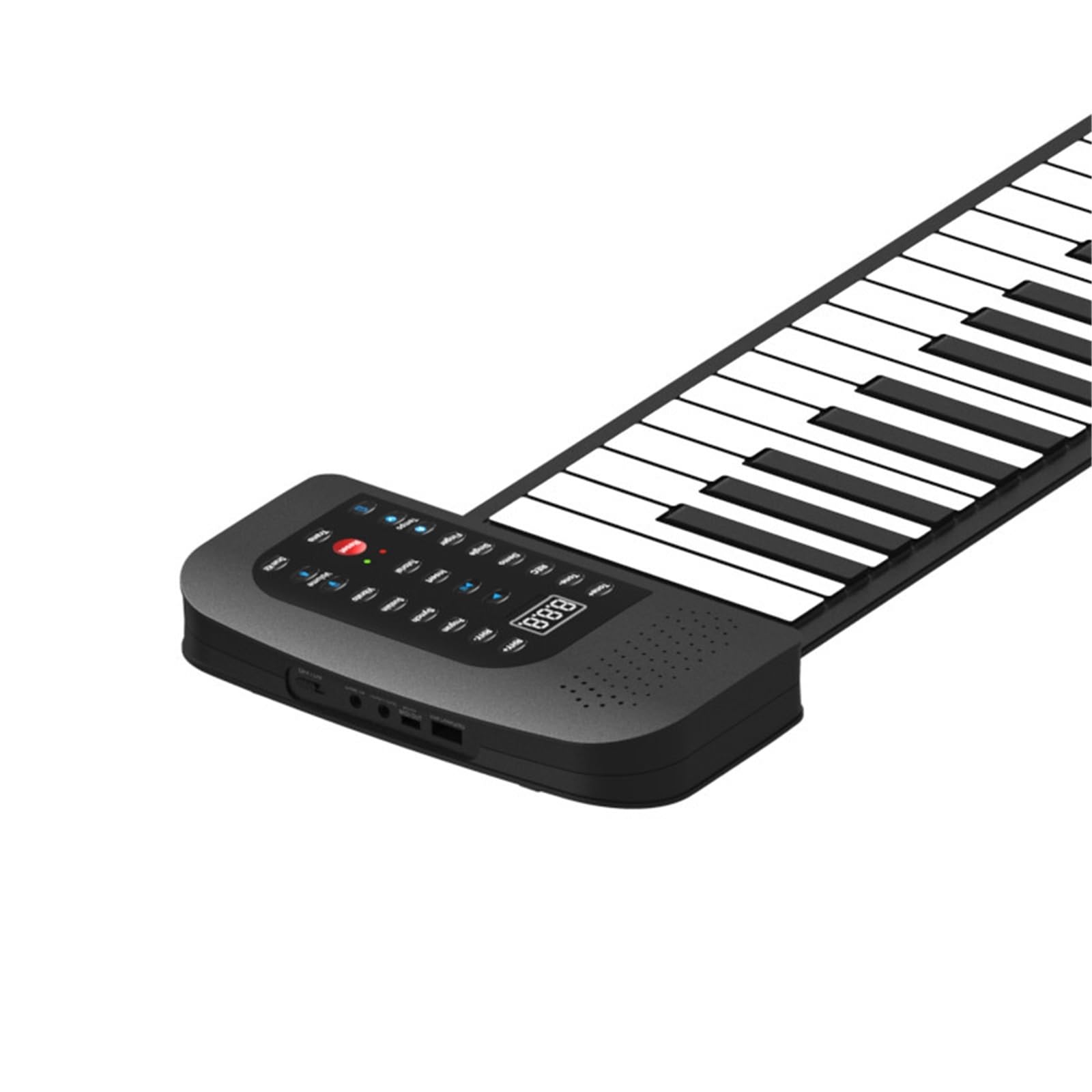 Tastiera Digitale Per Principianti Tastiera Elettronica Pieghevole Per Principianti MIDI In Silicone Spesso Con Pannello Inglese 88 Tasti Arrotolata A Mano(Converter 2)