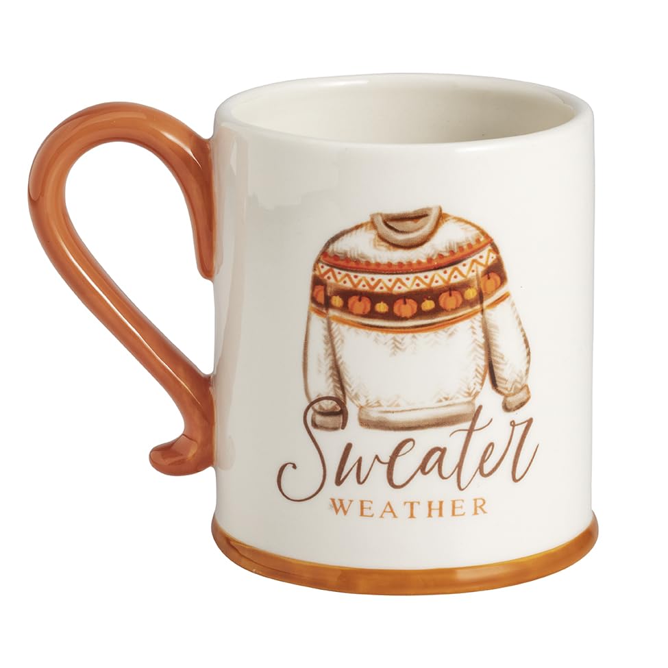 Taza Mud Pie Sweater Weather Thanksgiving miniatura 1