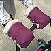 Lembeauty Universal-Handwärmer für Kinderwagen, Handwärmer für den Winter, wasserdicht, Handschutz, Handschutz für Kinderwagen violett