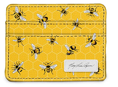Monarque RFID Slim Wallet Signature Collection (Mary Lake-Thompson Bees)