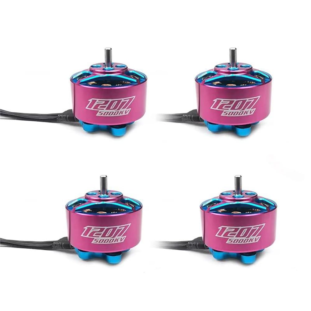 GTS V2 1207 KV5000 3-4S różowy silnik bezszczotkowy do silników RCINPOWER RC Drone FPV modele wyścigowe akcesoria DIY część zamienna (4 szt. 1207 5000KV)
