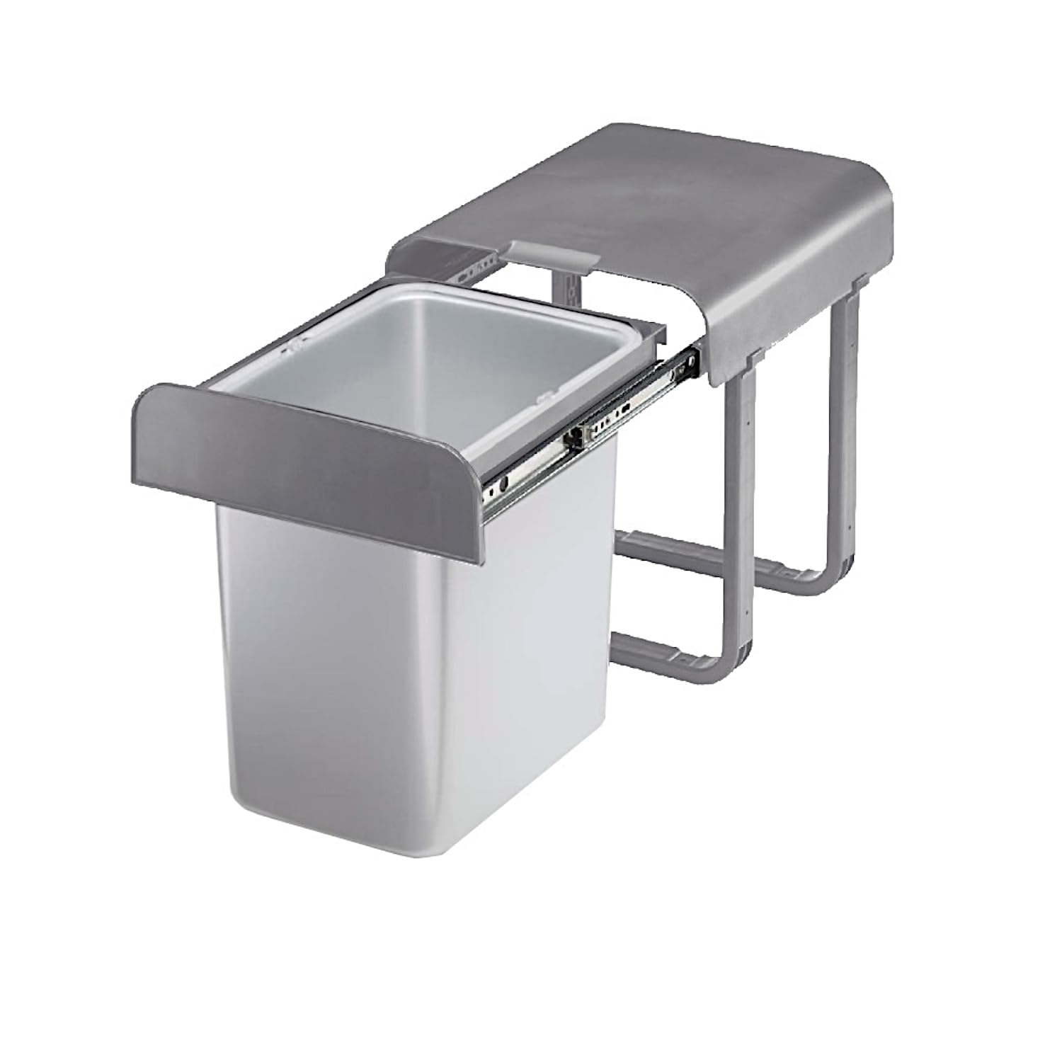 Ekotech Abfallsammler Aladin 16 Liter grau ab 40cm Schrankbreite