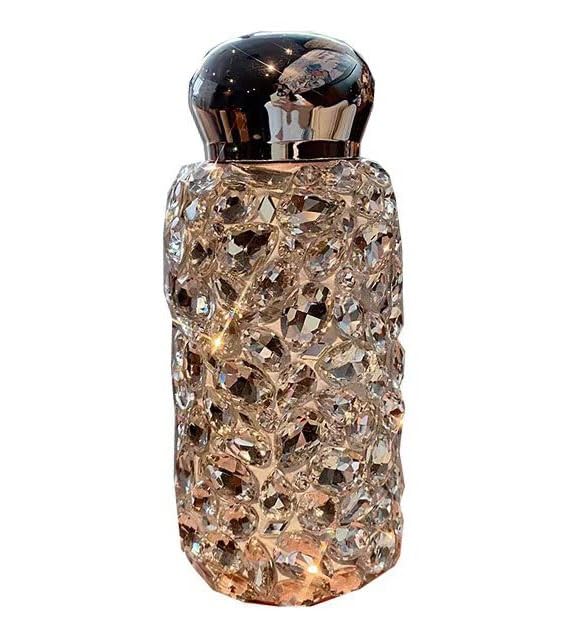 Diamentowa termos, butelka termiczna, w kształcie wiertła Bling Rhinestone butelka na wodę kryształowy kubek termosowy kubek podróżny ze stali nierdzewnej diamentowa kolba butelka próżniowa(220ml)