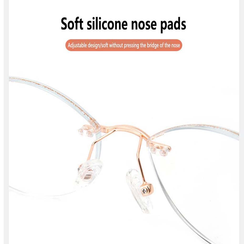 WZX Lentes de Lectura de luz Azul Anti-luz de Uso Dual lejano y cercano para Reducir la Fatiga Ocular Lentes Transparentes antirreflejos Las Mujeres Ven multifocales progresivos lejanos y cercanos