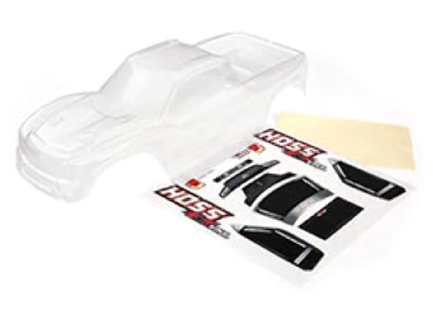 Amazon.com: Traxxas 9011 - Hoss VXL 4X4 Body, Clear & Decals