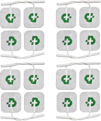 16 electrodos TESMED para electroestimulador mm. 40 x 40, universales, lavables, gel no necesario