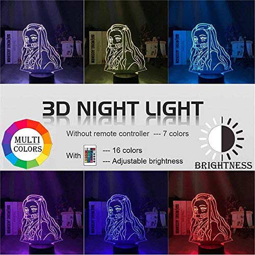 GEZHF Lampada 3D Demoniaca Slayer Regalo Kimetsu